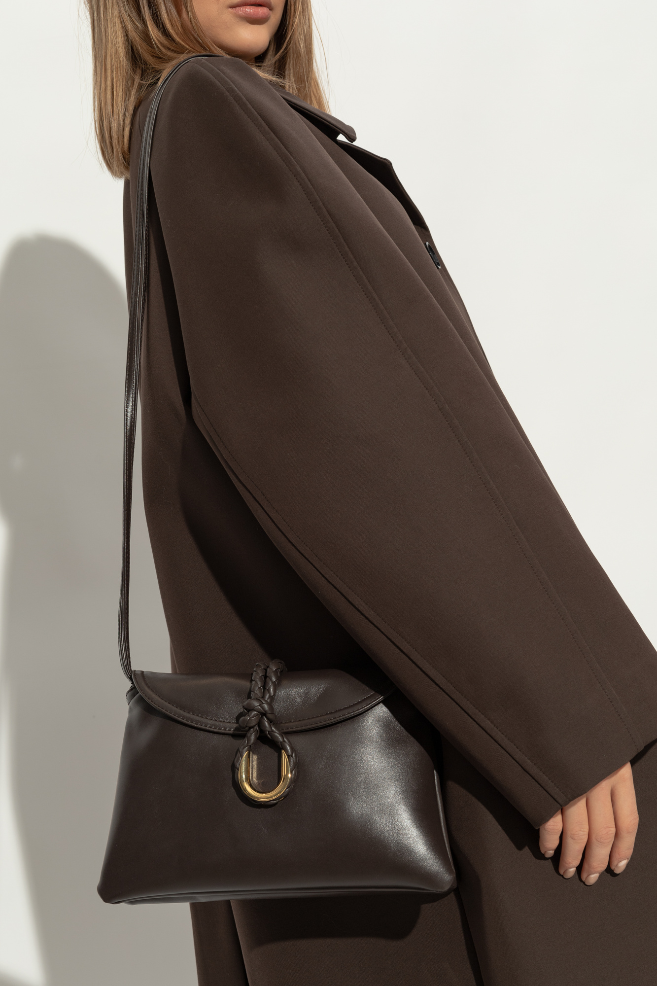 Brown Shoulder bag Liberta Small Bottega Veneta - Vitkac AS